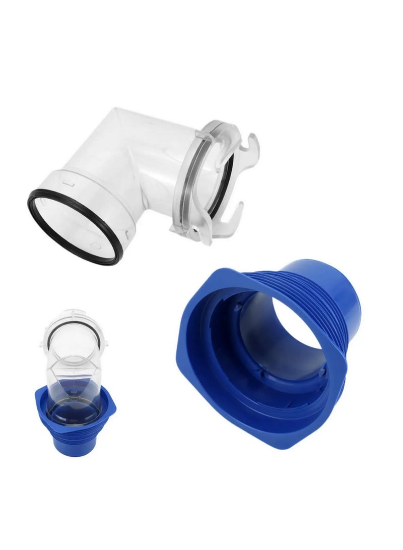 1pcs RV Sewer Hose Connector with Clear Elbow 4 in 1 Adapter Waste Pipe Fitting for RV Trailer Motorhome Truck Caravan Camping Outdoor Drain Accessories - Image 2