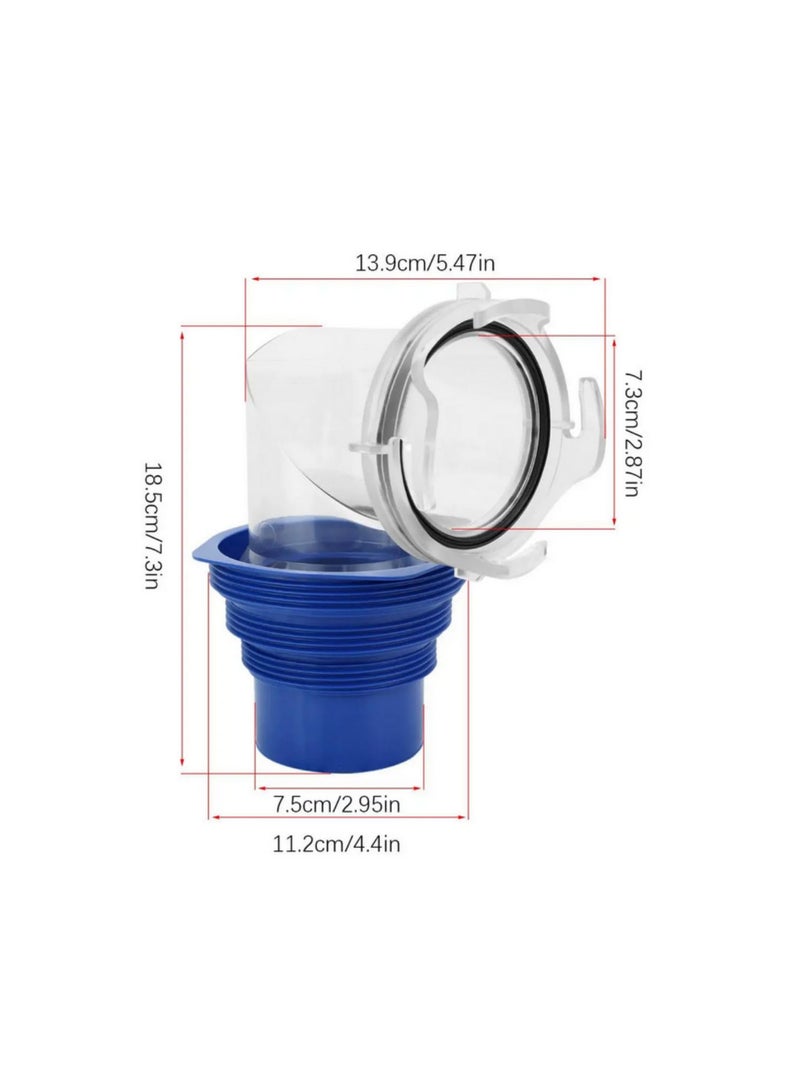 1pcs RV Sewer Hose Connector with Clear Elbow 4 in 1 Adapter Waste Pipe Fitting for RV Trailer Motorhome Truck Caravan Camping Outdoor Drain Accessories - Image 3