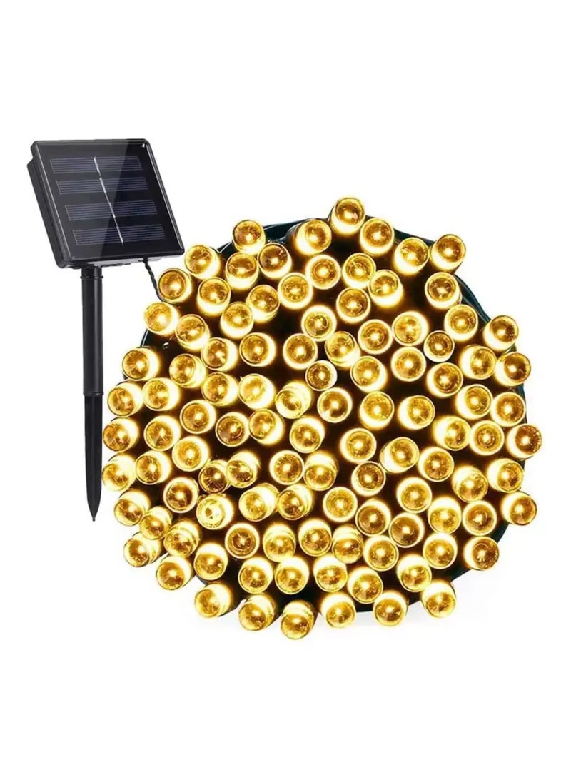 Yuwell 2 Pack Solar Light String LED Decorative Light Solar Powered Fairy Lights 30 Meter 300 LED Multi Modes Solar Outdoor Light String Lights For Home And Outdoor Decoration Warm White Total (60 Meter 600 Led)  - Image 2