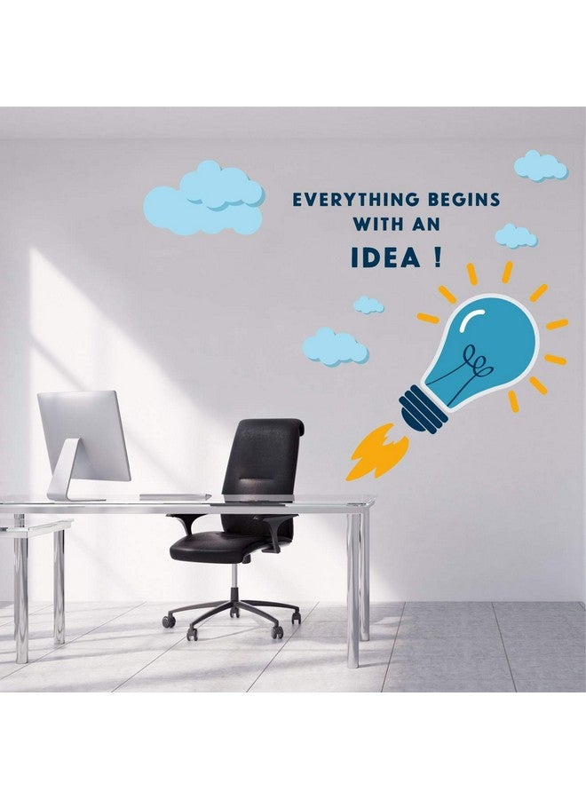 StickMe 'Everything Begins with an Idea - Office - Motivational - Inspirational - Quotes - Wall Sticker ' -SM560 (Multi Colour, Vinyl - 100cm X 80 cm) - Image 4