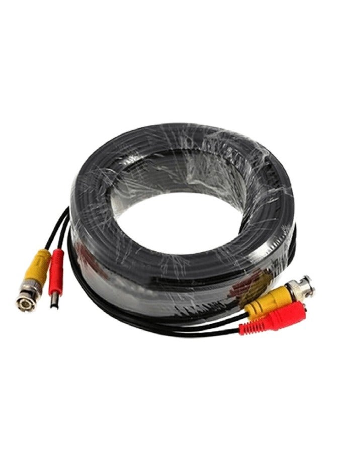 FUJISHKA CCTV Cable Analogue Security Camera Video Wire Connector BNC DC Power Cord DVR 20M  - Image 1