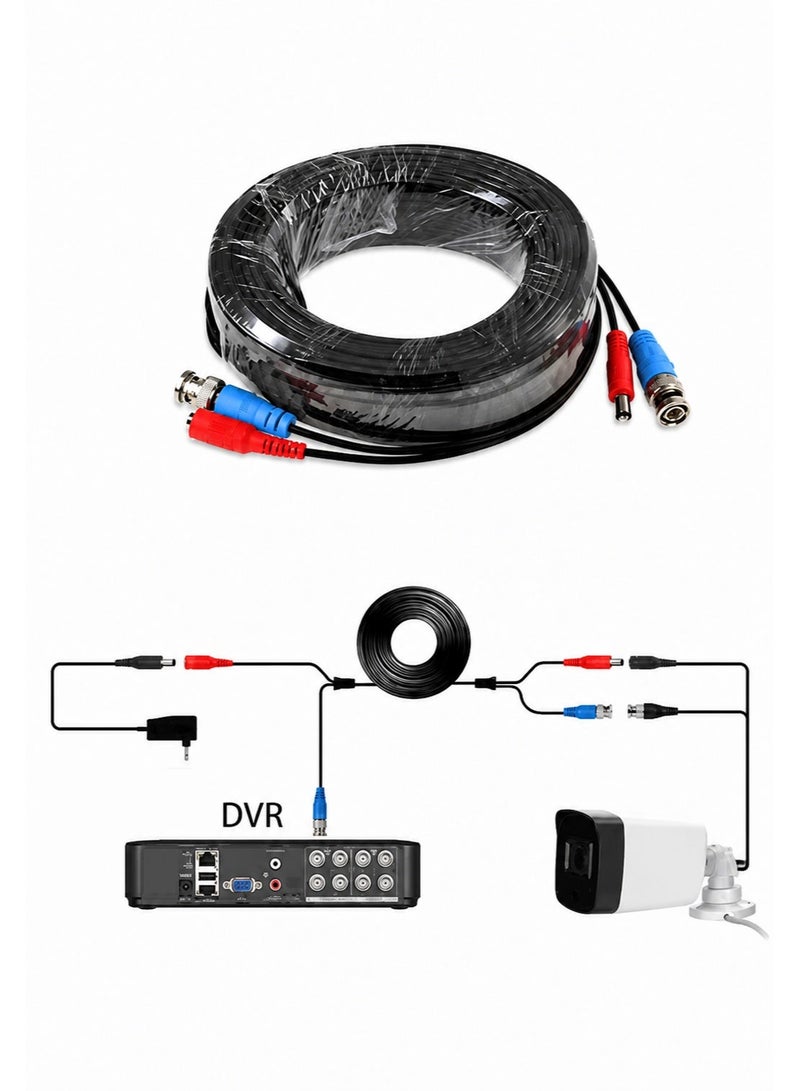Hivision CCTV Cable Analogue Security Camera Video Wire Connector BNC DC Power Cord DVR 20M - Image 3