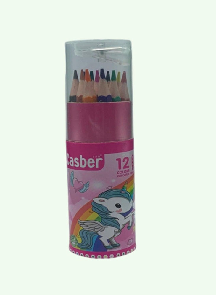 Generic Casber Premium Colored Pencils - 12 Vibrant Colors for Art & Sketching - Image 1