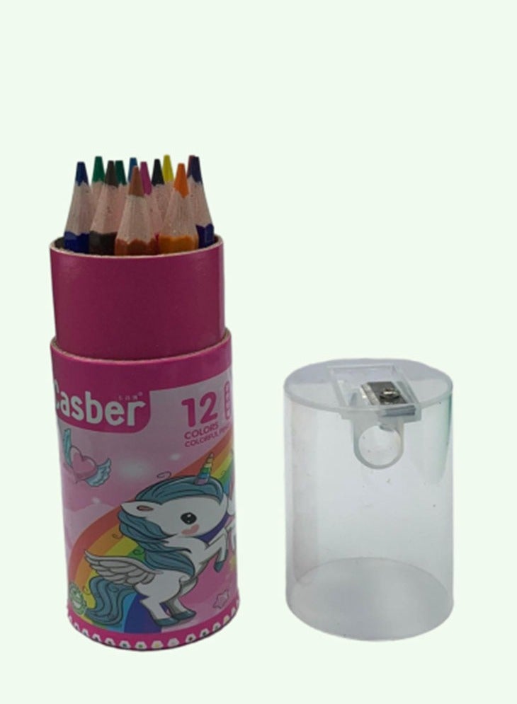 Generic Casber Premium Colored Pencils - 12 Vibrant Colors for Art & Sketching - Image 3