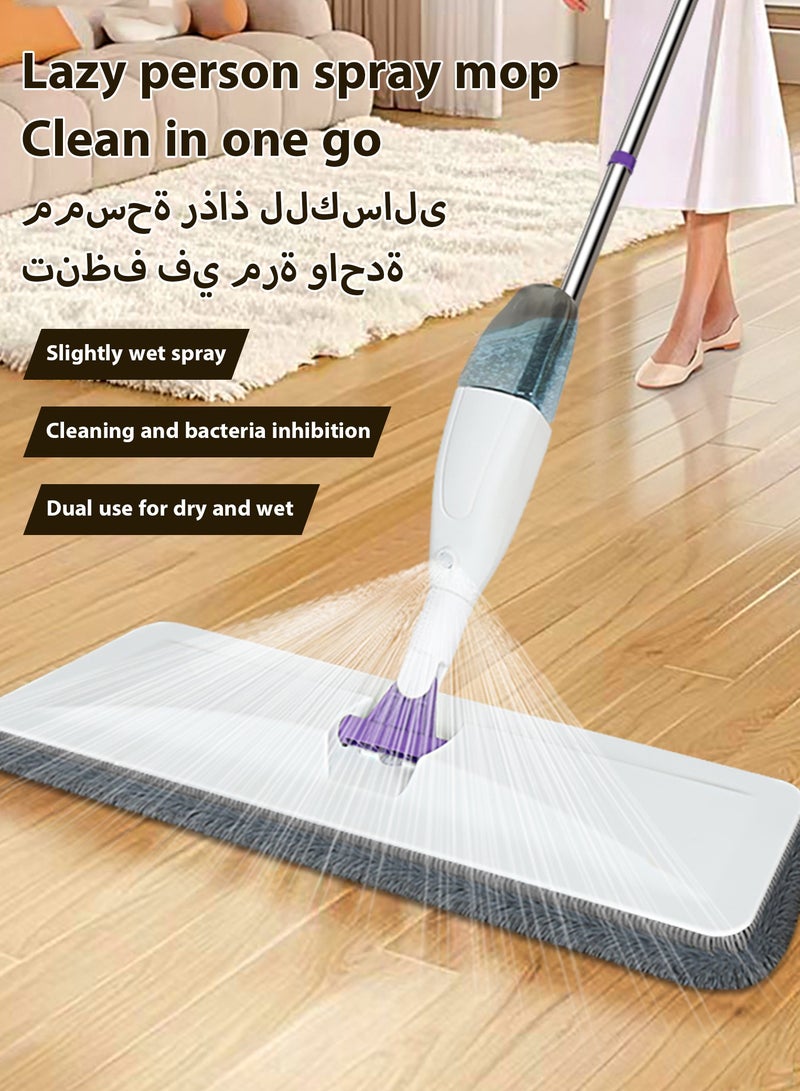 DPTER Water Spray Mop with 3 Washable Mop Head Pads, Wet and Dry Floor Mop, Microfiber Floor Cleaning Mop, 360 Degree Rotating Handheld Washable Mop for Home Kitchen Laminated Wood Vinyl Tile Floor Cleaning - Image 2
