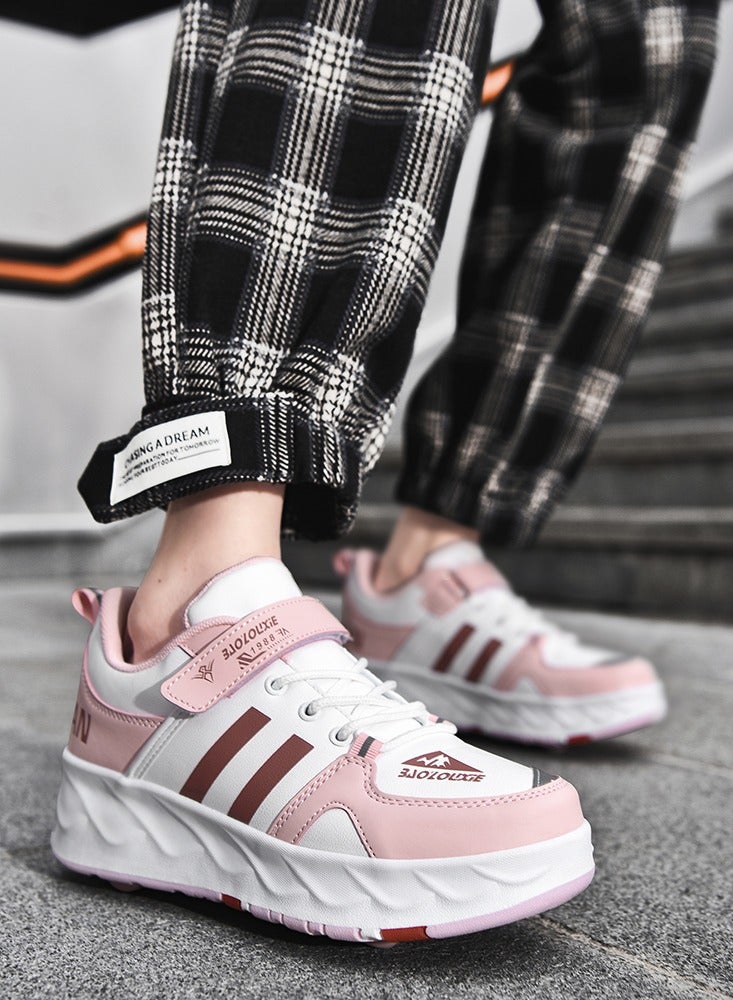 Loquat Kids Roller Skates Shoes 4 Wheels Roller Shoes Boys Girls Wheel Shoes Roller Sneakers Shoes for Beginner More Balanced - Image 5