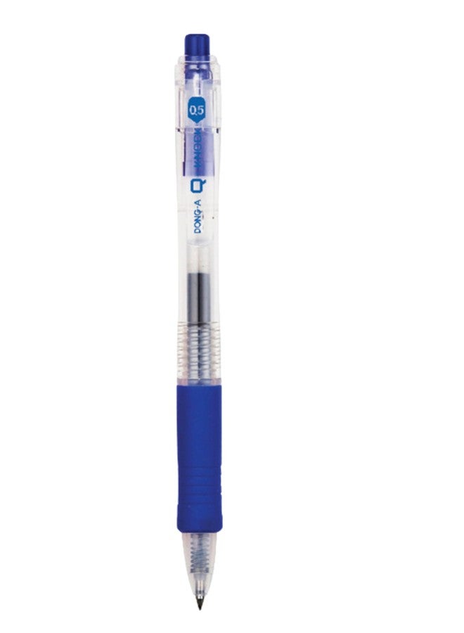Dong-A Q-KNOCK Super Quick Dry Gel Ink Pen – 0.5mm Pack of 3 (Blue) - Image 2