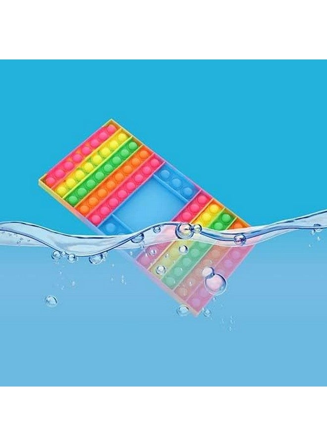 MKY Toys Pop It Ludo Rainbow Toy, Pop It Game Board with 2 Dice, Pop It Game Glow in The Dark for Kids Above 3 Years, BIS Approved - Image 5