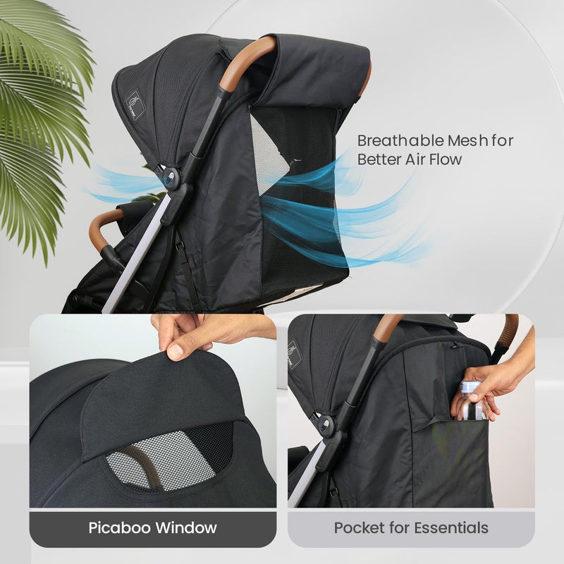 R for Rabbit Street Smart Auto Fold Baby Stroller - Image 3