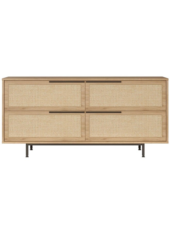 Home Canvas Home Canvas Ocean Console Table Side Board Oak  - Image 2