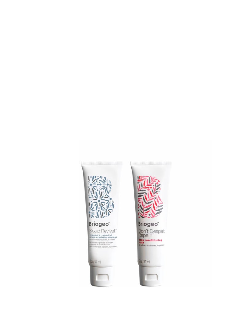 Briogeo Repair!™ Deep Conditioning Mask + Scalp Revival™ Shampoo Set - Image 4