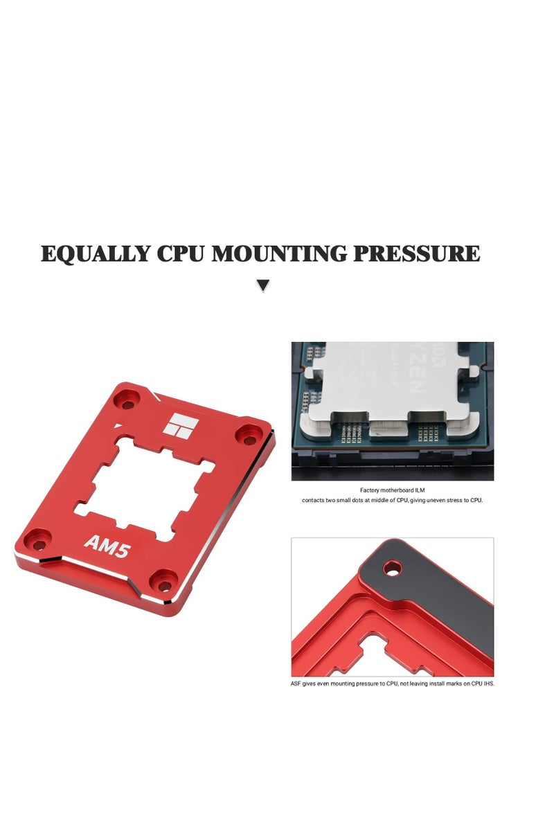 Thermalright Thermalright ASF-RED AM5 CPU Holder, Corrective Anti-Bending Fixing Frame, AM5 Full-fit Fixed Non-Marking Mounter, AM5 Anti-Bending Contact Frame, CPU Cooler Standard - Image 3