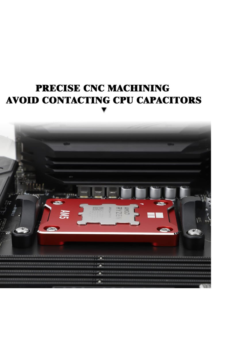 Thermalright Thermalright ASF-RED AM5 CPU Holder, Corrective Anti-Bending Fixing Frame, AM5 Full-fit Fixed Non-Marking Mounter, AM5 Anti-Bending Contact Frame, CPU Cooler Standard - Image 4