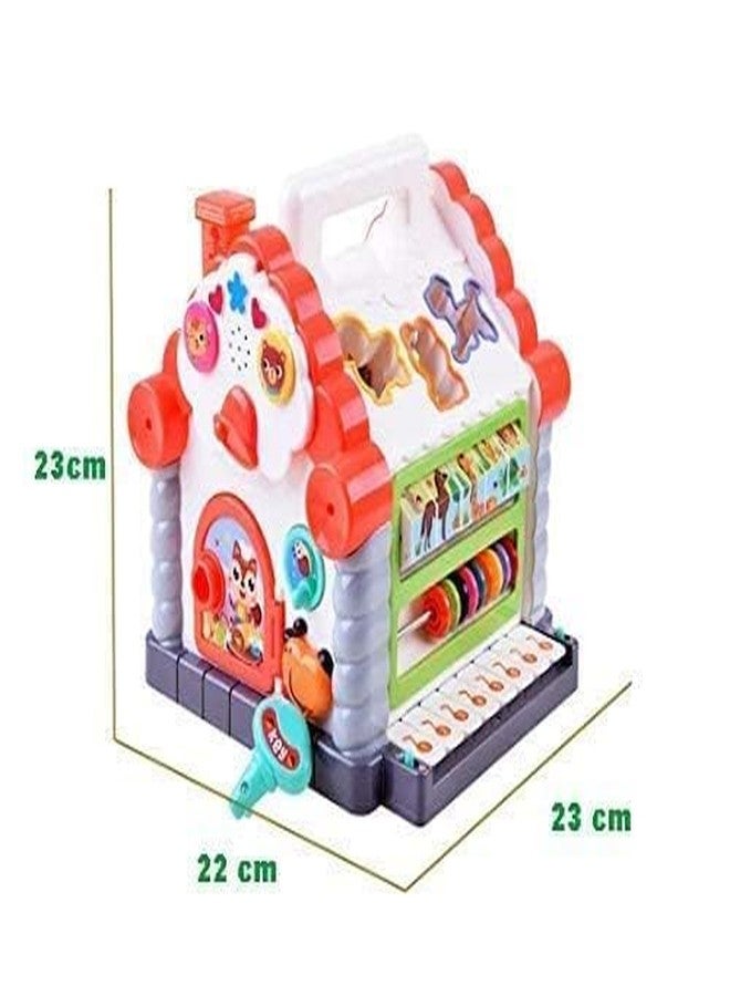 CIRBOX Montessori Baby Activity Cube Toy | 6-in-1 Educational Learning Cube with Light & Music | Sensory Toy for 6+ Months Babies | Early Development Gift for Boys & Girls - Yellow & White (Yellow) - Image 5