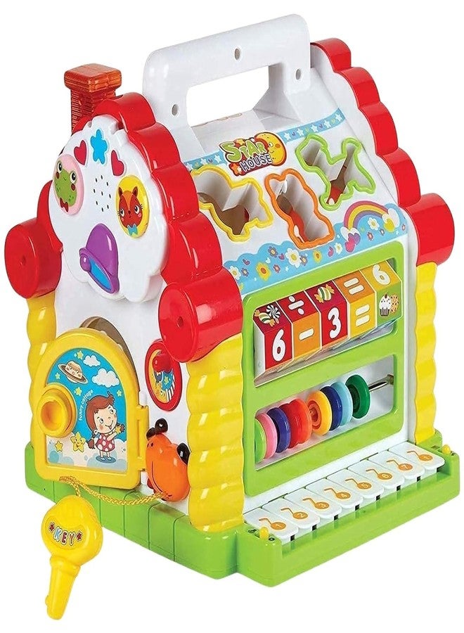 CIRBOX Montessori Baby Activity Cube Toy | 6-in-1 Educational Learning Cube with Light & Music | Sensory Toy for 6+ Months Babies | Early Development Gift for Boys & Girls - Yellow & White (Yellow) - Image 1