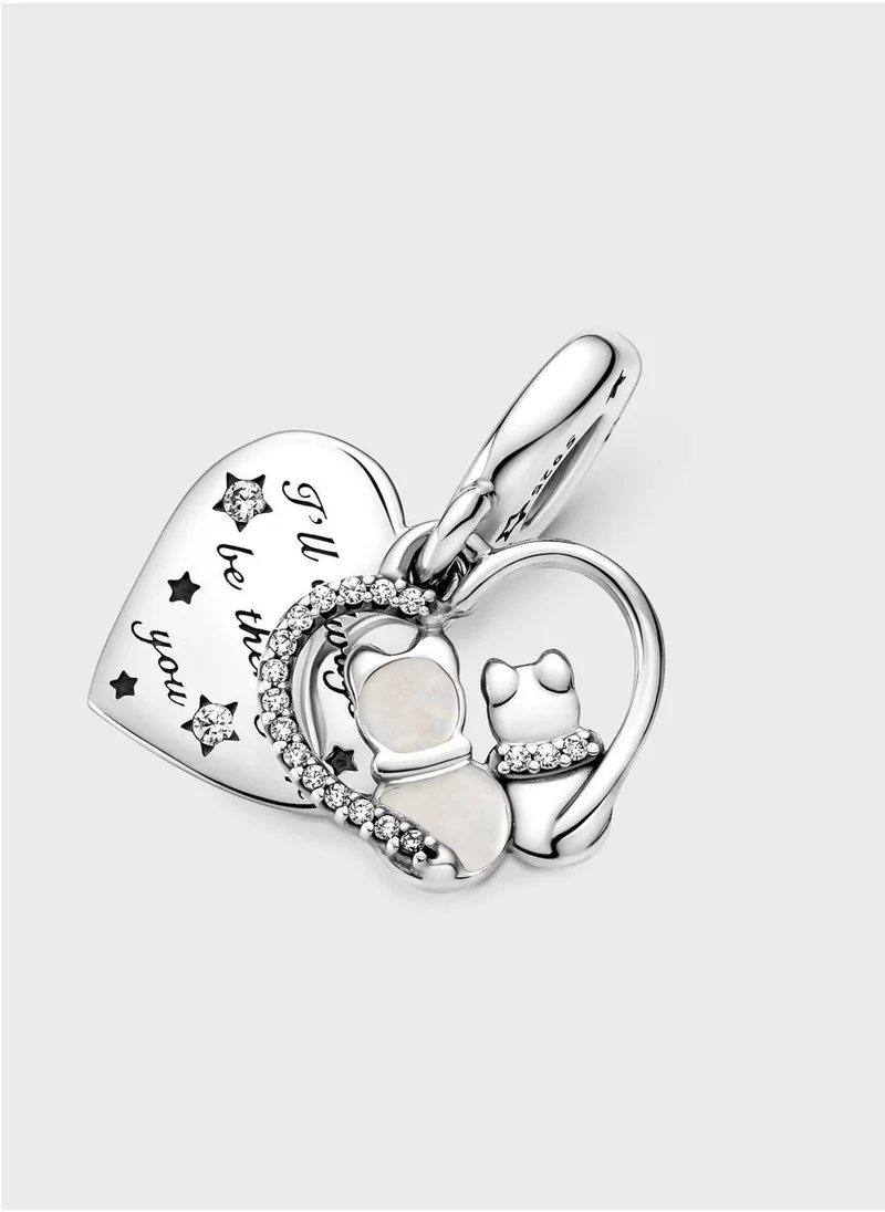 PANDORA Cats & Hearts Dangle Charm