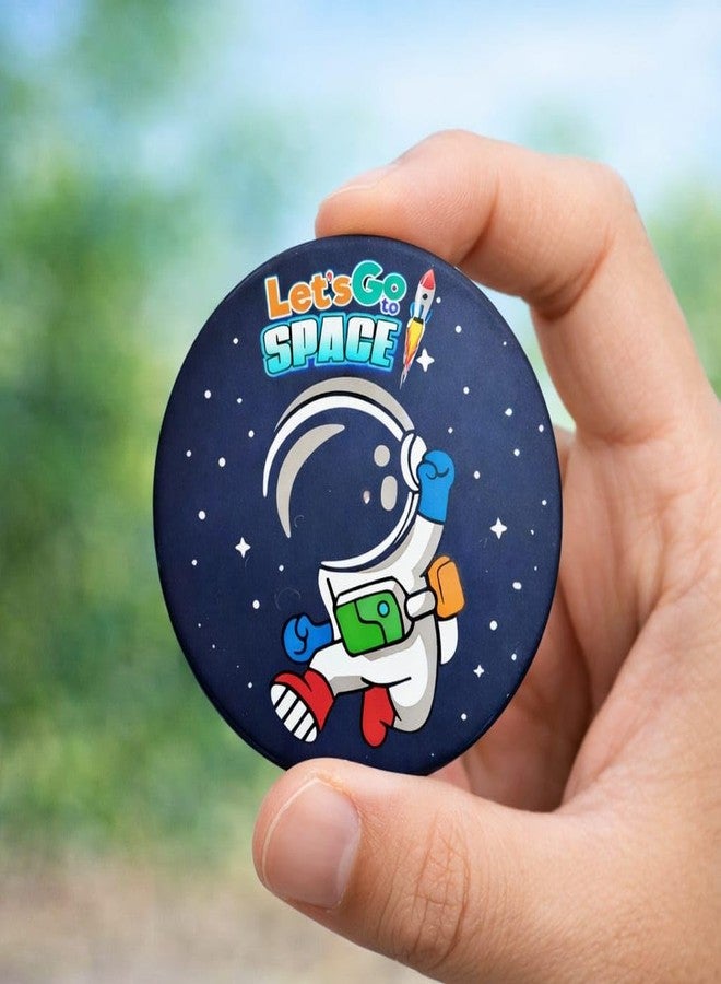 AMYCAUR Space Theme Badge Set for Kids - Astronaut Design Safety Pin Badges (Pack of 6 Pieces) Items of 1 - Image 4