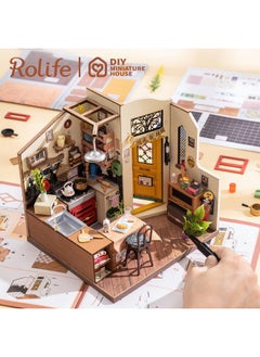 Rolife Diy Miniature House Kit Cozy Kitchen Mini House Making Kits Model House For Adults To Build Miniature Room Kits With Light Diy Crafts/Gifts/Home Decor For Family And Friends(Cozy Kitchen)  - Image 4