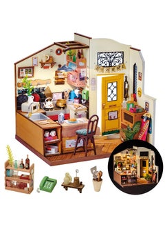 Rolife Diy Miniature House Kit Cozy Kitchen Mini House Making Kits Model House For Adults To Build Miniature Room Kits With Light Diy Crafts/Gifts/Home Decor For Family And Friends(Cozy Kitchen)  - Image 1
