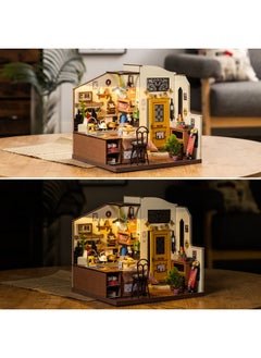 Rolife Diy Miniature House Kit Cozy Kitchen Mini House Making Kits Model House For Adults To Build Miniature Room Kits With Light Diy Crafts/Gifts/Home Decor For Family And Friends(Cozy Kitchen)  - Image 3