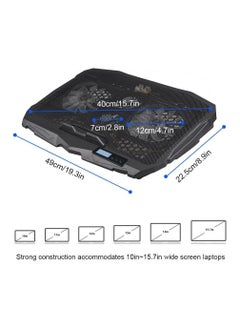 Generic Cooling Pad with 4 Fans for Laptops, Notebooks, and Tablets (10-15.4 Inch)  - Image 3