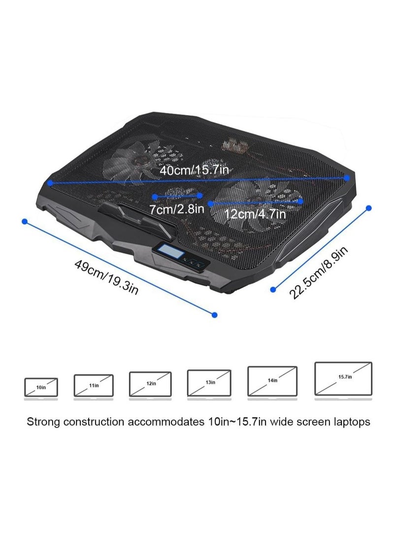 Generic Cooling Pad with 4 Fans for Laptops, Notebooks, and Tablets (10-15.4 Inch)  - Image 3