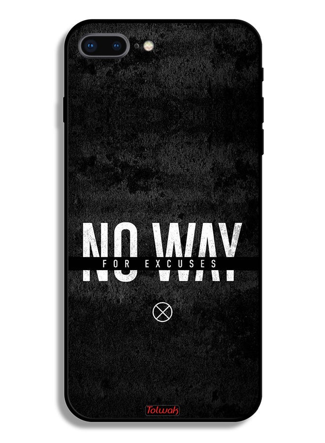 Tolwak Apple iPhone 8 Plus Protective Case No Way For Excuses - Image 2