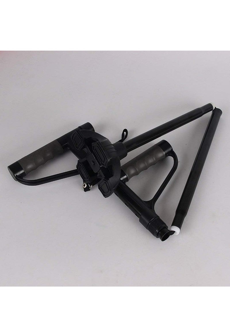 Walking Crutches with Flashlight Function Foldable Adjustable Stick Elderly to Balance and Stand Freely Cane with Stable and Non-Slip Pivot Tip for Adults - Image 4