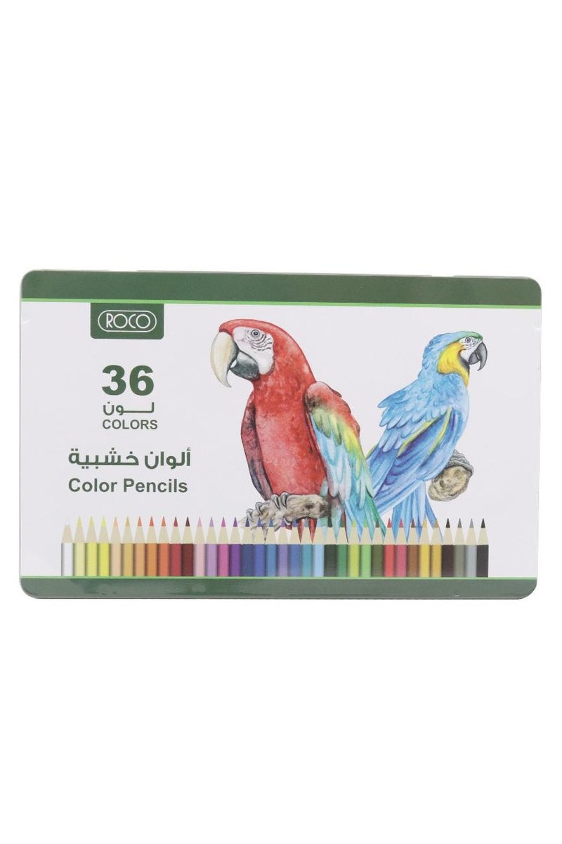 روكو مجموعة أقلام تلوين ألوان متنوعة ٣٦ لونًا - Image 1