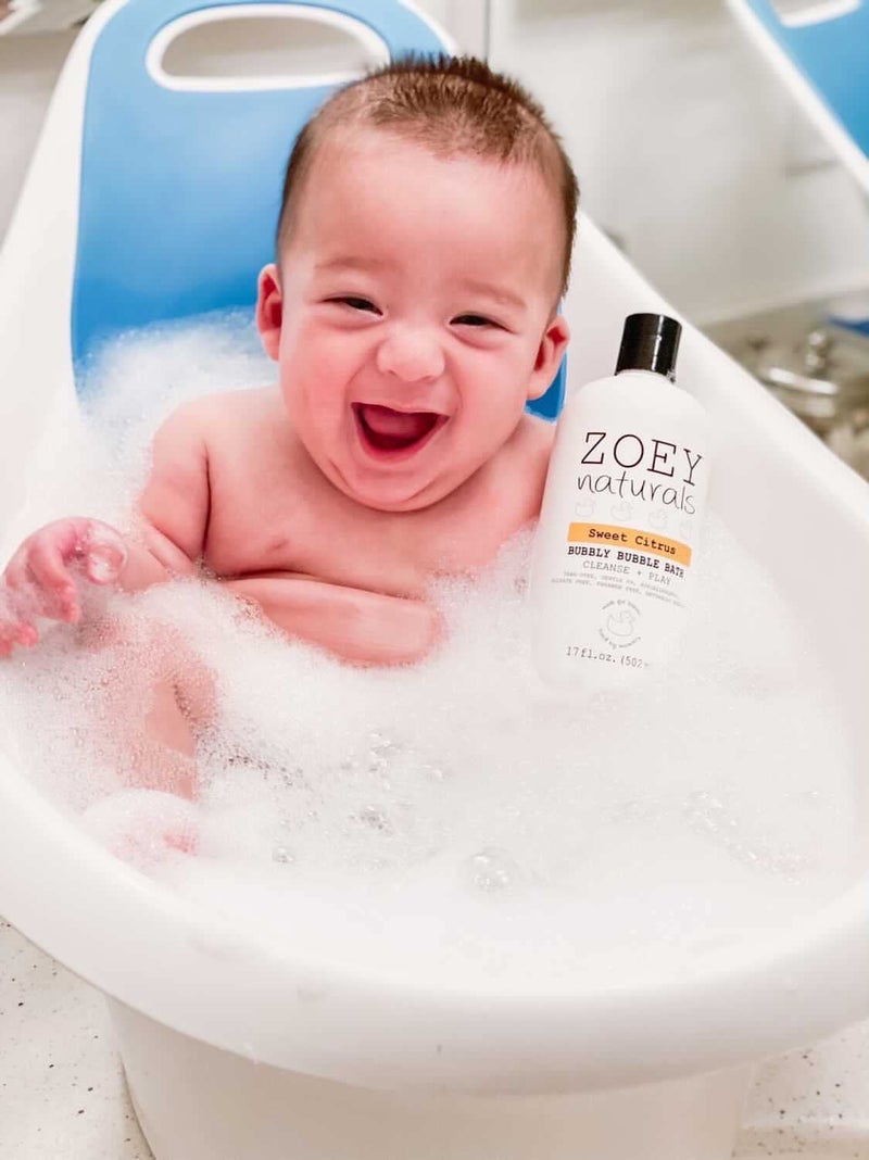Absolutely Natural Zoey Naturals - Sweet Citrus Bubble Bath for Kids & Babies - Organic Tear-Free, Non-Toxic Toddler Soap with Moisturizing Aloe & Avocado Oil - Long Lasting Bubbles - Made in USA, 17 oz - Image 2