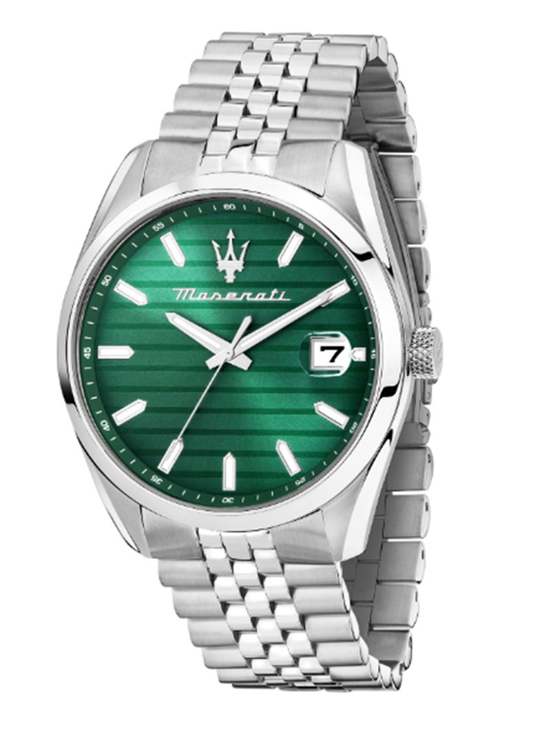 Maserati Men's Green Multi Finishing Dial Stainless Steel Watch - 43 MM - R8853151027 - Image 1