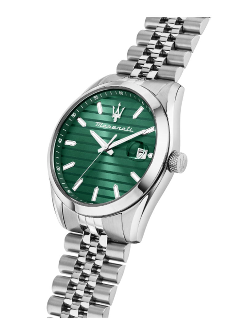 Maserati Men's Green Multi Finishing Dial Stainless Steel Watch - 43 MM - R8853151027 - Image 5
