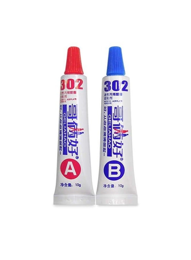 High Strength 302 Two-Part Acrylic AB Glue Adhesive – Industrial-Grade Bonding for Metal, Plastic, Glass, Ceramics  - Image 1