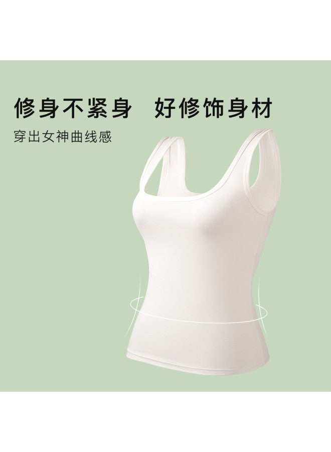 Moonbadi Women'S Soft Cotton Comfortable Undershirt Camisole, Seamless Round Neck, Fashionable And Versatile For Layering Or Outer Wear - Image 4