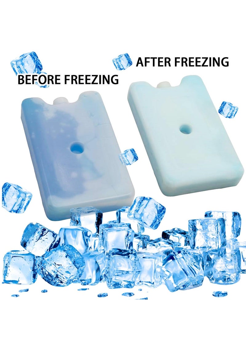 Generic - Ice Packs for Cool Box – Reusable Freezer Blocks for Lunch Boxes and Coolers - Ice Blocks for Cool Bags, Traveling and Picnics (2 Pack) - Image 1