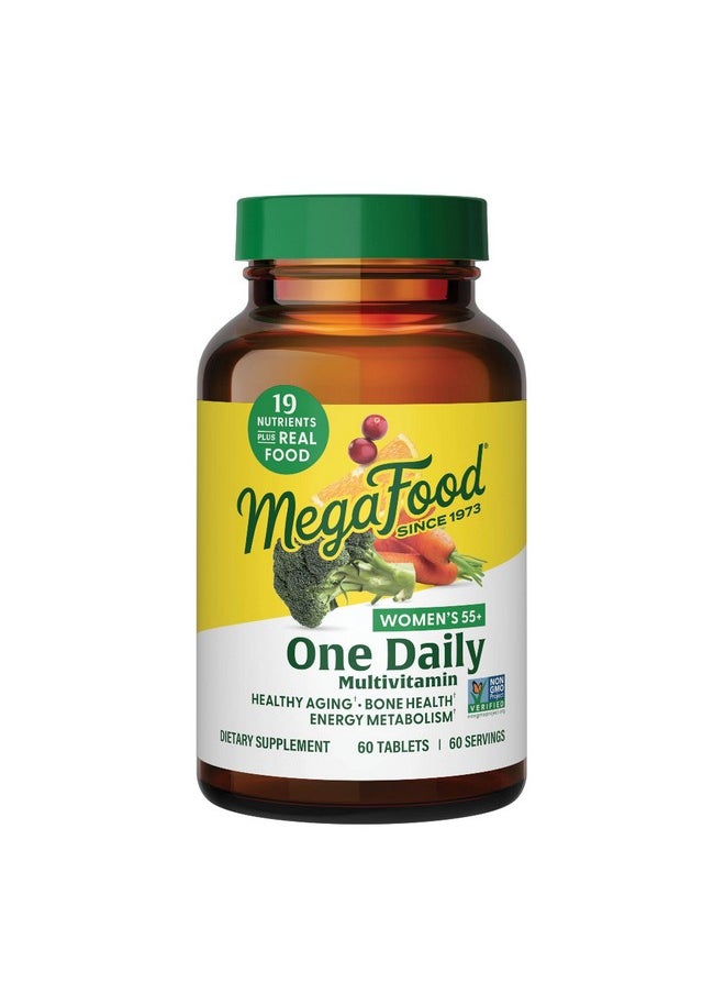 MegaFood Women's 55+ One Daily Multivitamin for Women with Vitamin A, Vitamin C, Vitamin D3 & Vitamin E for Optimal Aging Support- Plus Real Food- Bone & Immune Support Supplement- Vegetarian-60 Tabs - pzsku/ZB0F3915F6A6E94A30027Z/45/_/1740202393/e2051e6c-a77b-4711-8702-68b17fda05e1