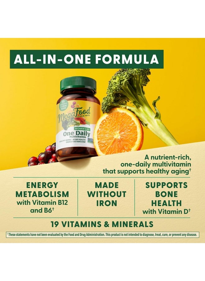 MegaFood Women's 55+ One Daily Multivitamin for Women with Vitamin A, Vitamin C, Vitamin D3 & Vitamin E for Optimal Aging Support- Plus Real Food- Bone & Immune Support Supplement- Vegetarian-60 Tabs - pzsku/ZB0F3915F6A6E94A30027Z/45/_/1740202395/352a3425-0b42-4614-80b7-15e60758b68f