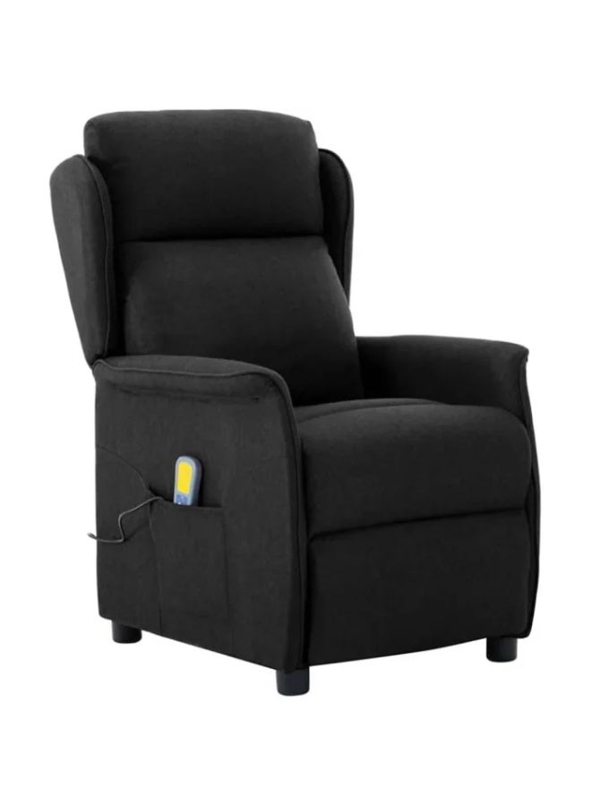 فيداكسل كرسي استرخاء كهربائي للتدليك من فيدا إكس إل - مساند ذراع قابلة للتعديل وإمكانية إمالة كاملة الحركة - قماش أسود فاخر للمنزل والمكتب - Image 1