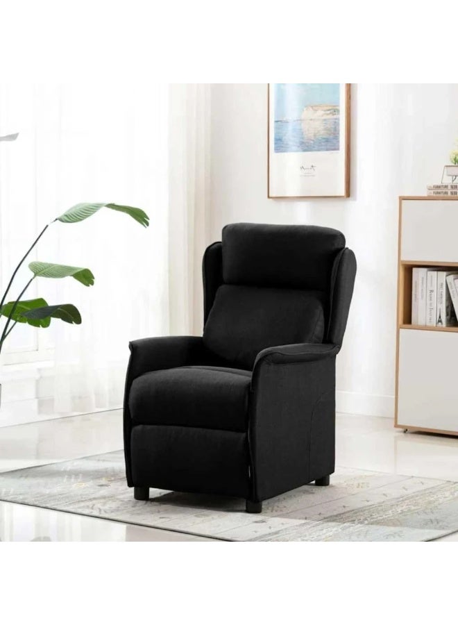 فيداكسل كرسي استرخاء كهربائي للتدليك من فيدا إكس إل - مساند ذراع قابلة للتعديل وإمكانية إمالة كاملة الحركة - قماش أسود فاخر للمنزل والمكتب - Image 2