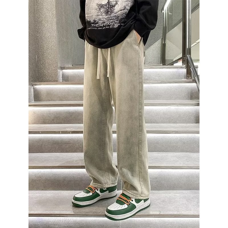 Unisex Classic Denim Jeans Loose Fit Daily Outdoor Wear - Image 2