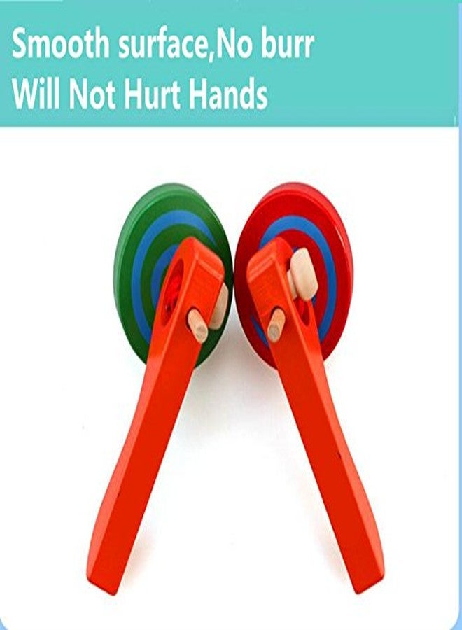 GoodPlay FQStech Wooden Spinning Top Gyroscope peg-top with Handle and Pull String Wire,can Last Long time, Color Random - Image 4