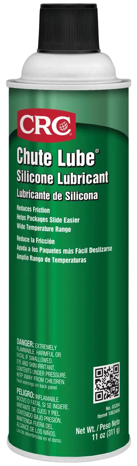CRC Chute Lube Lubricant 03204 – 11 Wt Oz., Silicone Lubricant Spray for Package Handling Equipment - Image 1