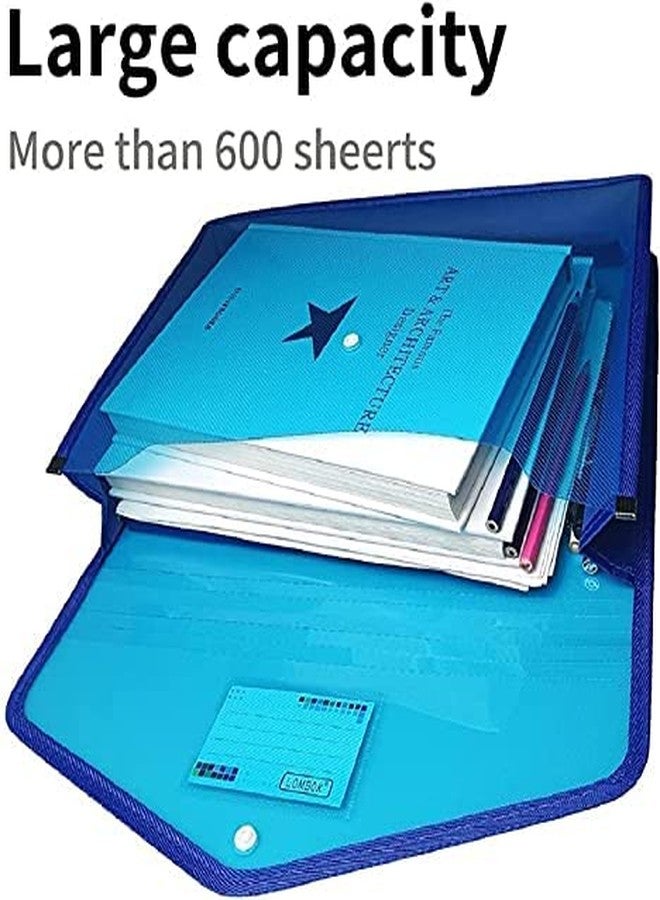 FEDUS Document Envelope Folder,File Storage Bag with Snap Button Transparent Plastic File for Document Certificate File Holder/Document Folder Certificate Legal Document OrganizerPack 5 Multicolor - Image 2