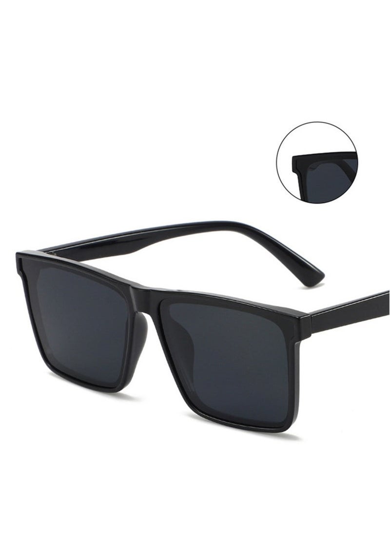 TR90 Polarized sunglasses HD Polarized Lens 100% UV400 Protection Stylish Design for Men/Women Black - Image 2