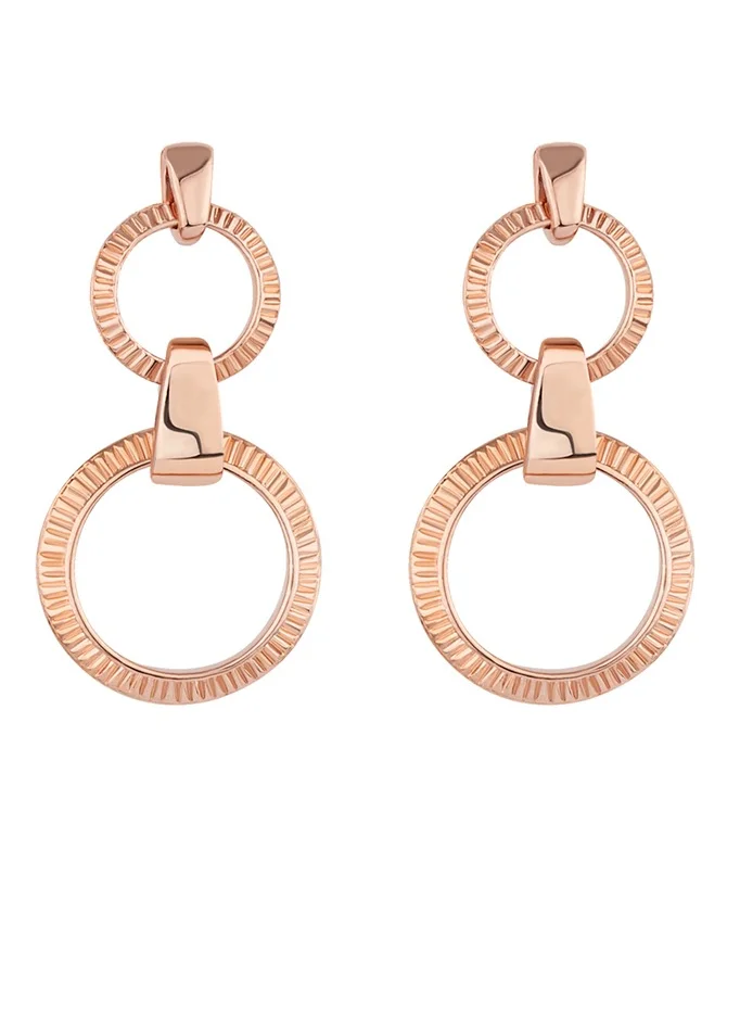 Saint Honore Paris Audacy Gold Dangle Earrings  for Women's