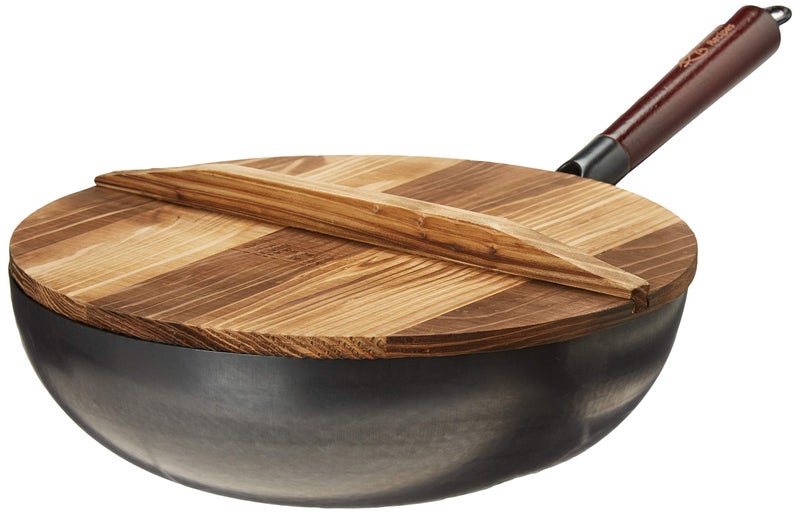 Souped Up Recipes Carbon Steel Wok For Electric, Induction and Gas Stoves (Lid, Spatula and User Guide Video Included) - Image 4