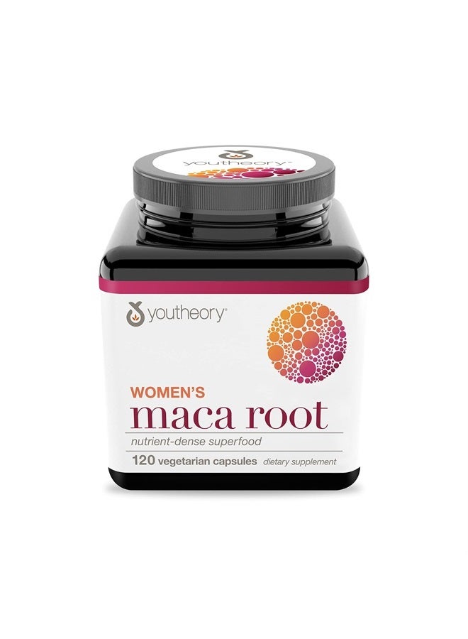 youtheory Women's Maca Root, Vegetarian Capsules, 120 Count - Image 1