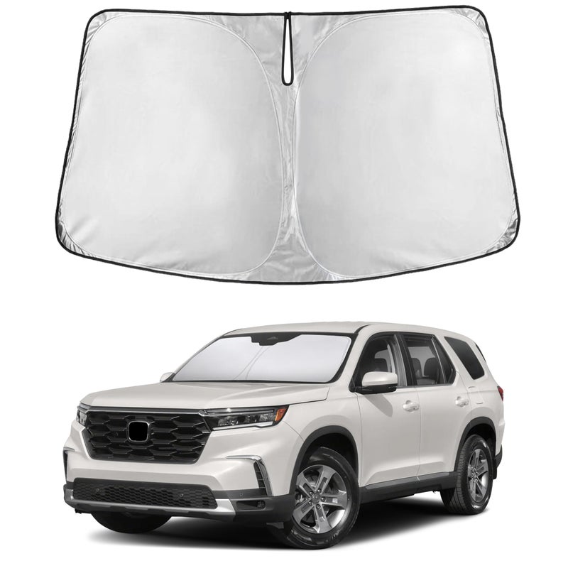 EcoNour Windshield Sunshade Compatible for Honda Pilot 20162024 2025 2026 Sun Visor for Front Windshield Window Sun Shade Cover UV Heat Blocker Protector Car Accessories - Image 2
