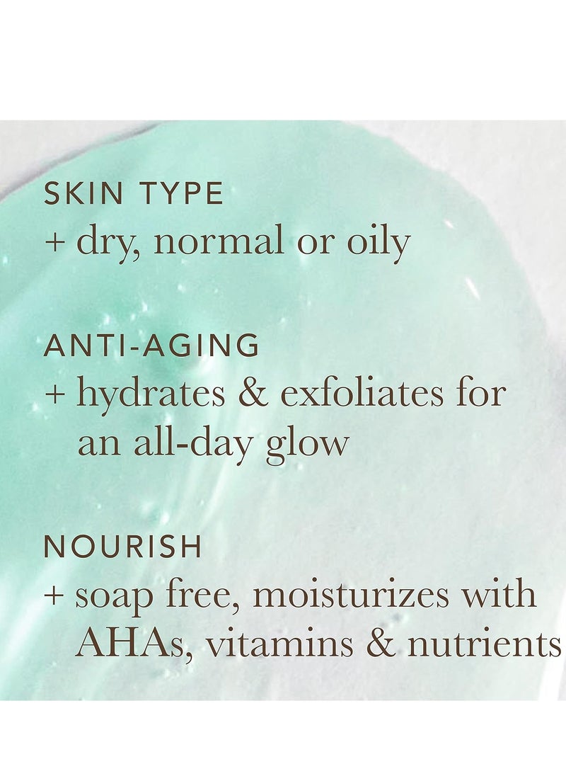 Alpha Alpha Skin Care Moisturizing Body Wash, Anti-Aging Formula, Glycolic AHA, Vitamin E & Aloe Vera, Conditions & Soothes, All Skin Types, 12 Fl Oz  - Image 3