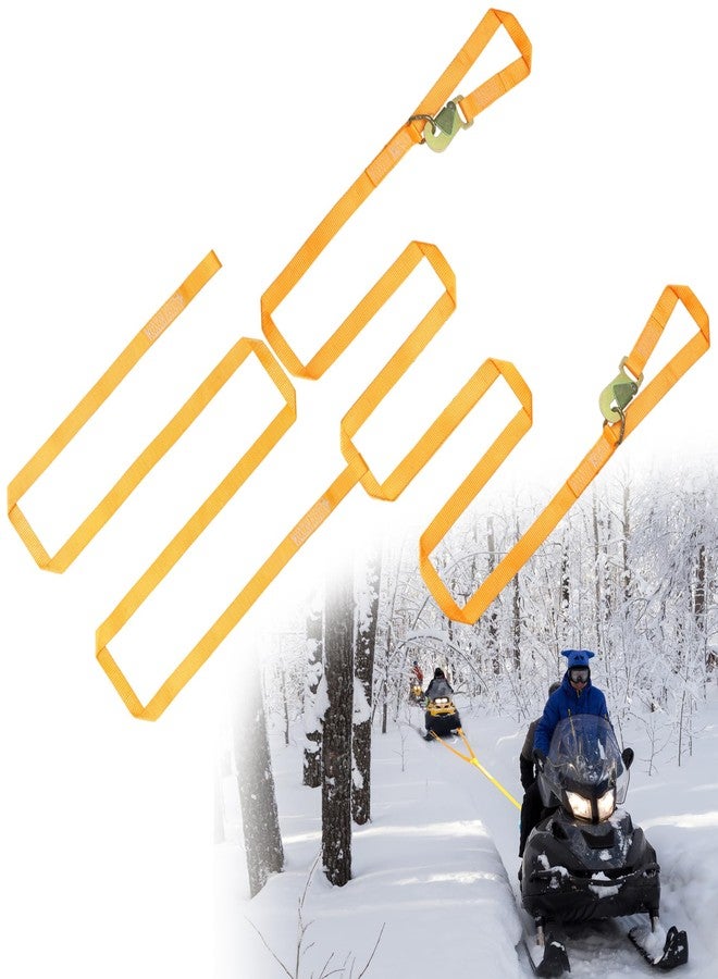 sumpluct Snow Tow Straps with Hooks 4400lb 1in for ATV SUV - Image 1
